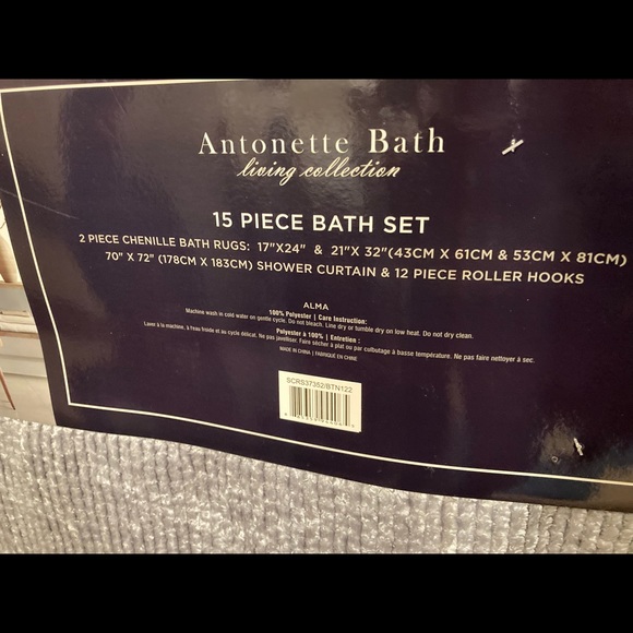 🆕 15 PIECE BATH SET by Antonette Bath Living Collection - Picture 6 of 6
